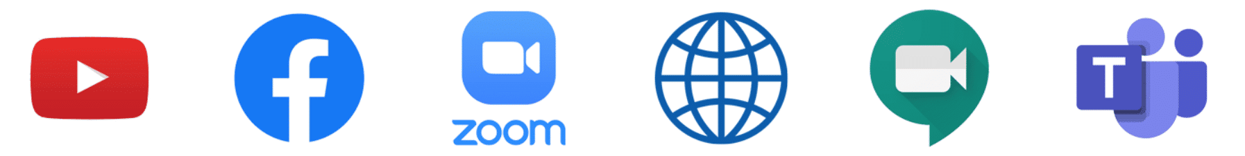 at Gold Coast, We can stream live to microsoft teams, google meet, youtube, facebook, zoom and a private web server